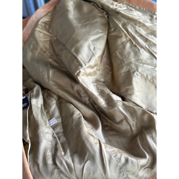 Vintage 70’s Lakeland Men’s 50 Tan Brown Genuine Suede Leather Jacket Hong Kong - Picture 6 of 7